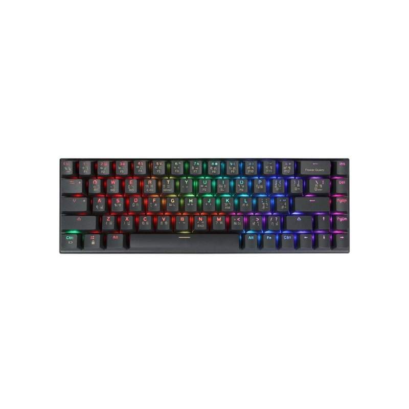 คีย์บอร์ด Tsunami MK-68 Mechanical Gaming Keyboard (EN/TH) Graphite Gray Blue Switch