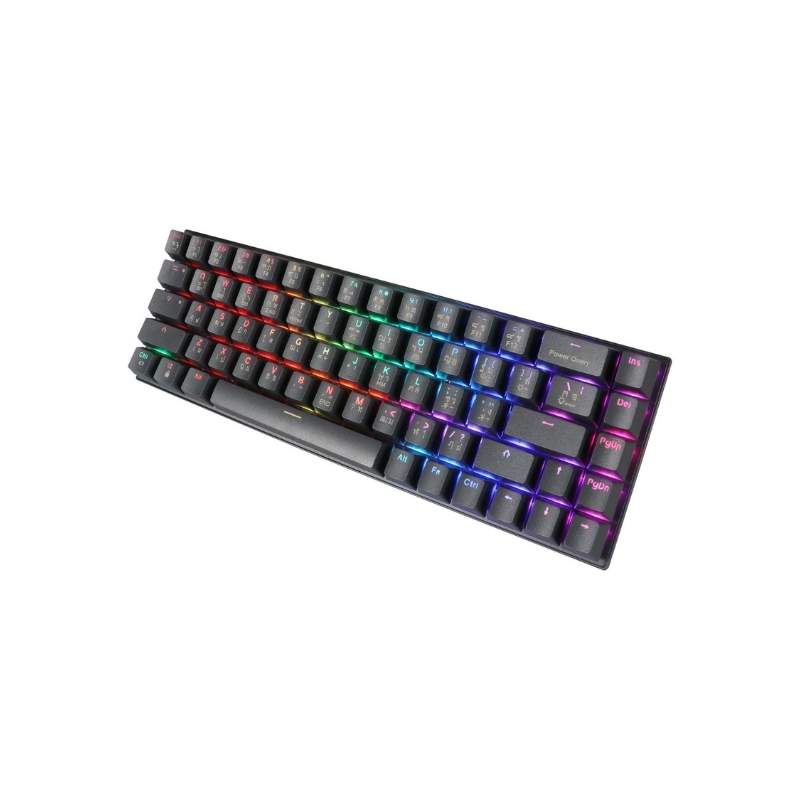 คีย์บอร์ด Tsunami MK-68 Mechanical Gaming Keyboard (EN/TH) Graphite Gray Blue Switch
