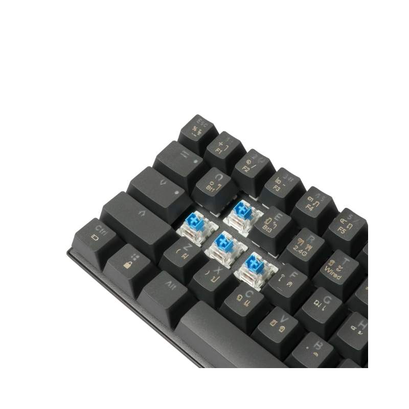 คีย์บอร์ด Tsunami MK-68 Mechanical Gaming Keyboard (EN/TH) Graphite Gray Blue Switch
