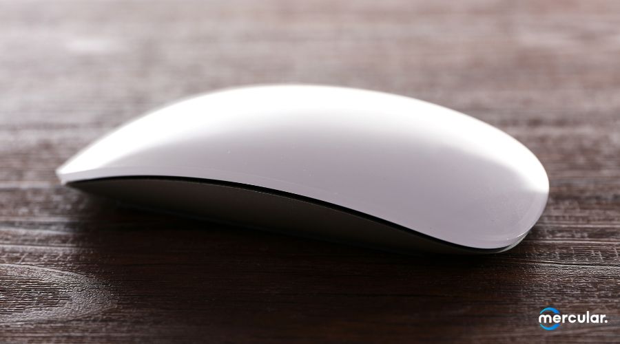 apple magic mouse side view white