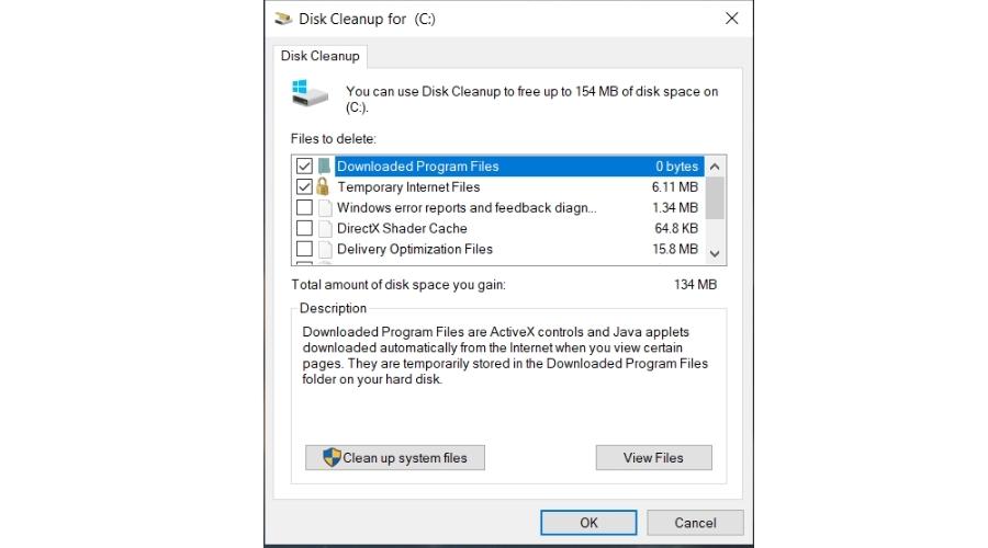 วิธีลบไฟล์ขยะ Windows 10 Disk Cleanup