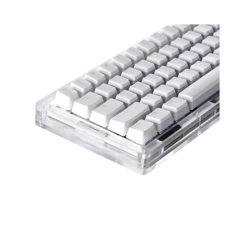 คีย์บอร์ด Epomaker TK68 Wireless Mechanical Keyboard Clear Flamingo Switch (EN)