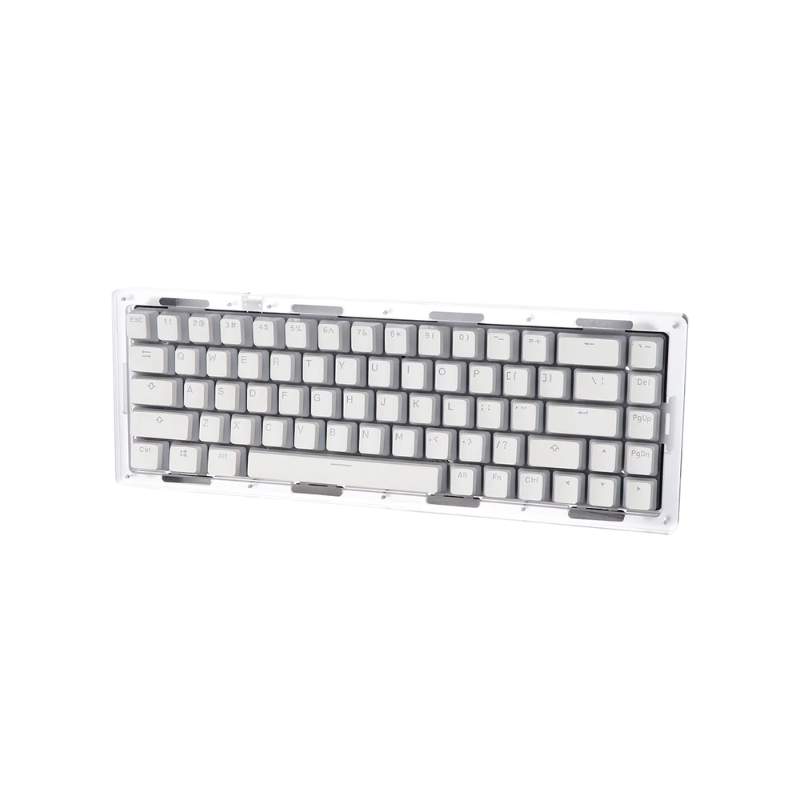 คีย์บอร์ด Epomaker TK68 Wireless Mechanical Keyboard Clear Flamingo Switch (EN)