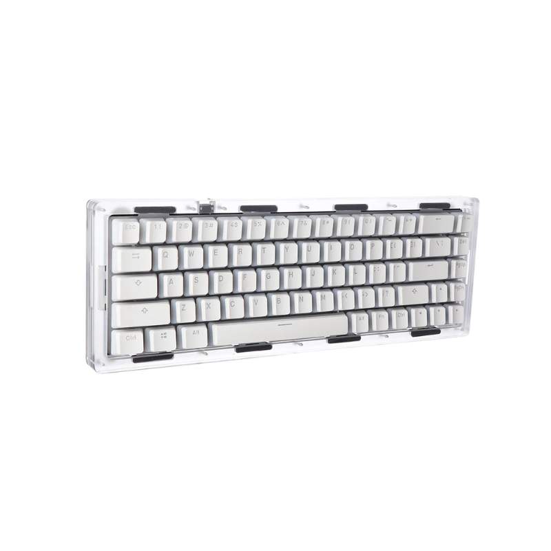 คีย์บอร์ด Epomaker TK68 Wireless Mechanical Keyboard Clear Flamingo Switch (EN/TH)