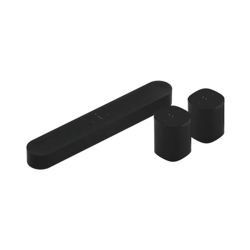 ชุดลำโพง Sonos Surround Set Sonos Beam with Sonos One SL 2x Speaker Set Black
