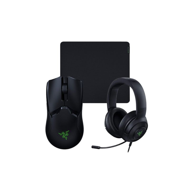 ชุดเล่นเกม Razer Kraken V3 + Viper Ultimate With Mouse Docking + Gigantus v2 Large Gaming Set