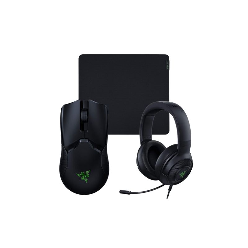 ชุดเล่นเกม Razer Kraken V3 + Viper Ultimate With Mouse Docking + Gigantus v2 Large Gaming Set 1