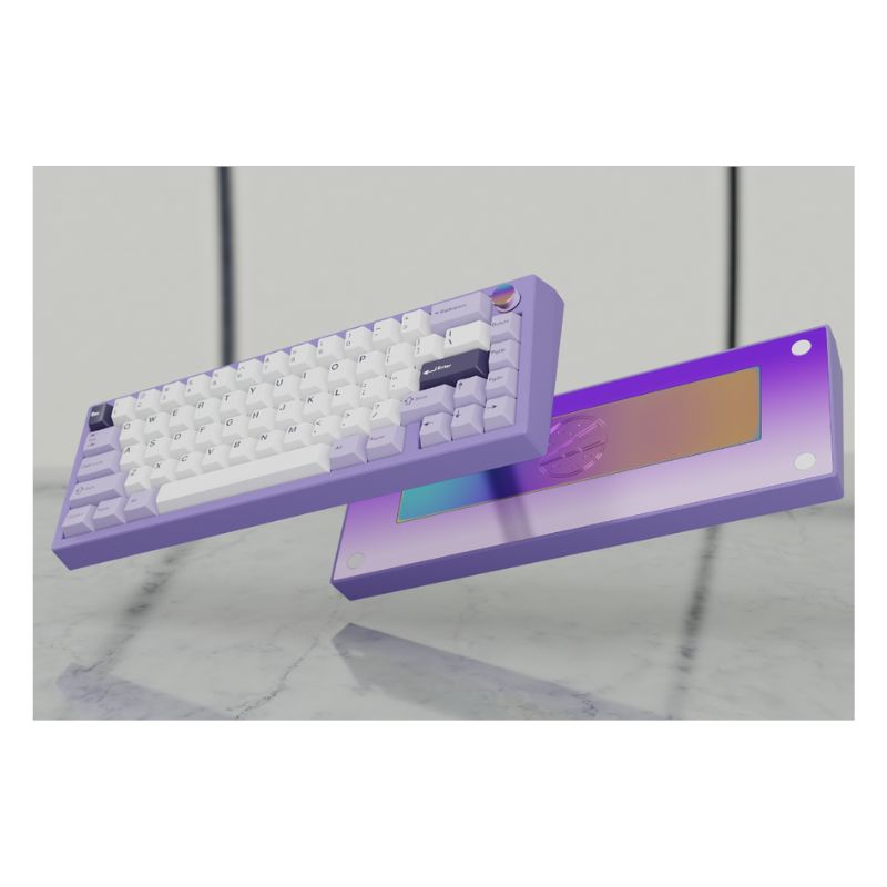 คีย์บอร์ด Meletrix by Wuque Studio Zoom65 Essential Edition V2 Wireless Mechanical Keyboard PVD Mirror Knob + Lilac + Glass Lilac + PVD Prism + PVD Prism 1