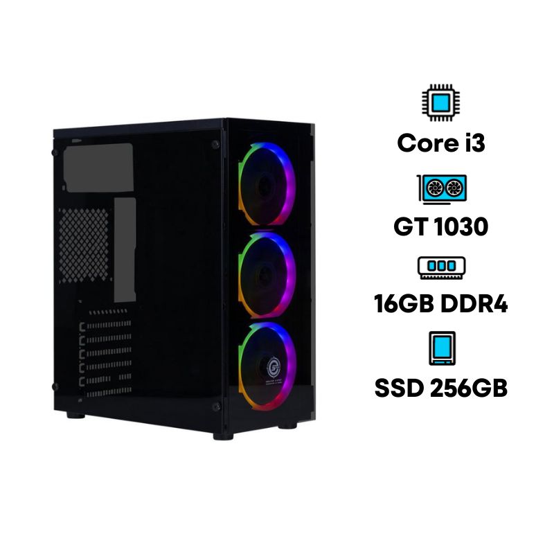 iHAVECPU x Mercular Intel Core i3-10105F GT 1030 Beginner Set 11 Computer Set