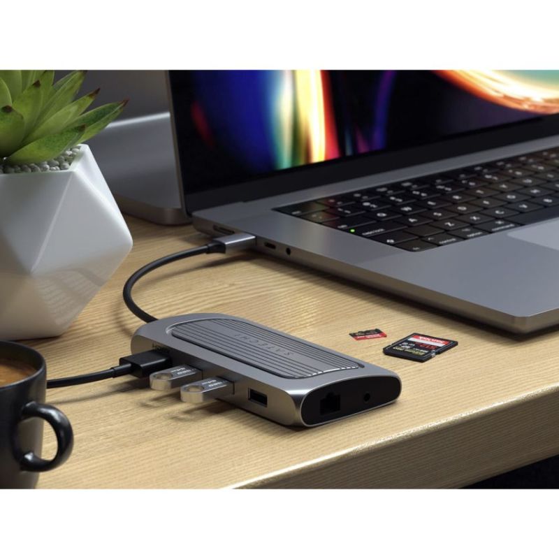 ตัวแปลง Satechi USB4 Multiport with 8K HDMI USB-C Hub Space Gray