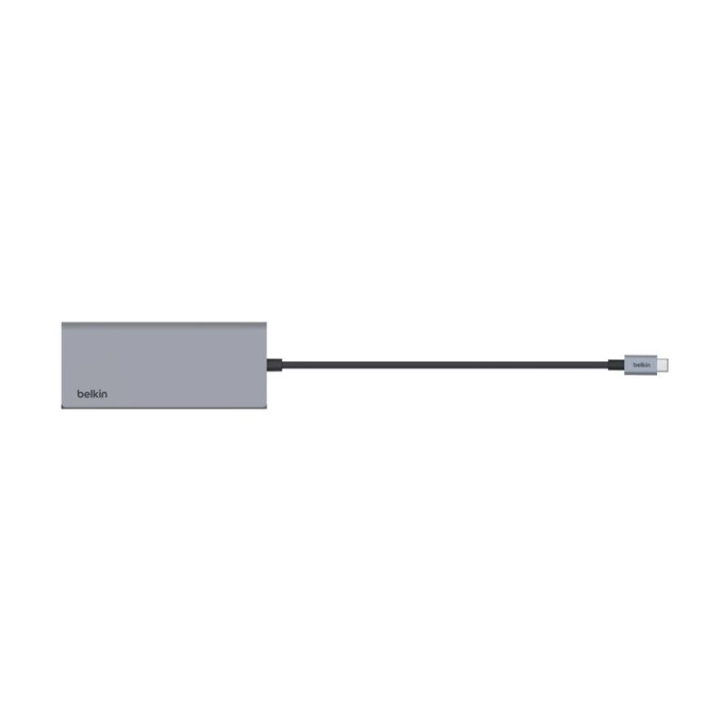 ตัวแปลง Belkin Connect 7-in-1 Multiport Adapter USB-C Hub Grey INC009btSGY