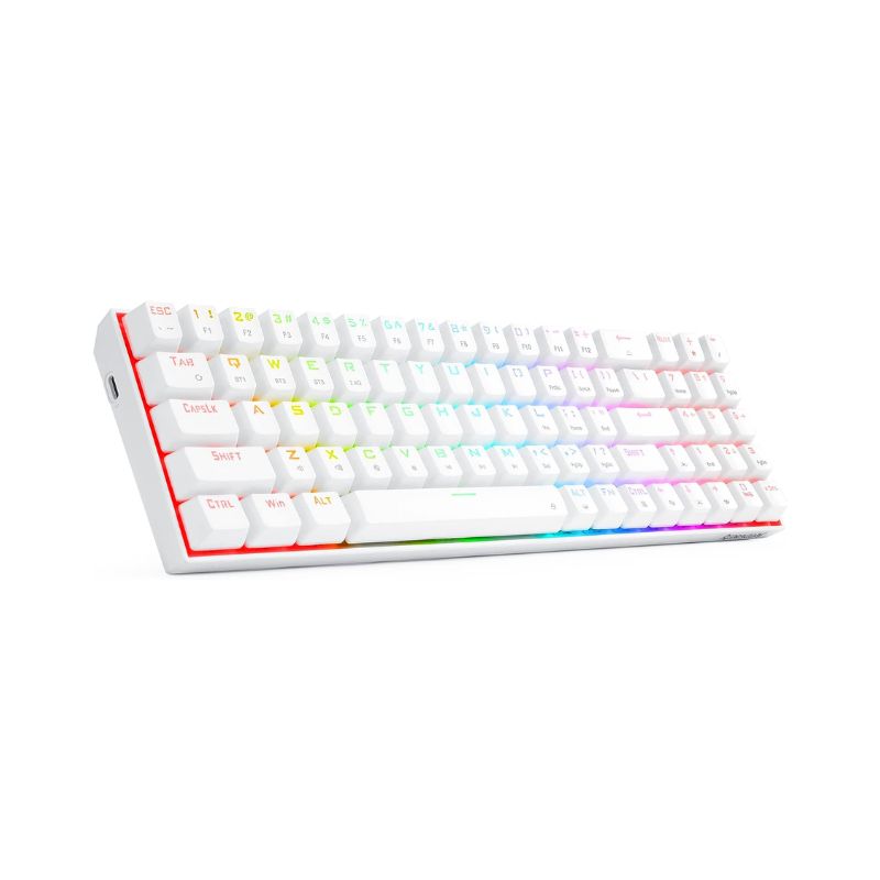 คีย์บอร์ด Redragon K627 Zed Pro Wireless Mechanical Gaming Keyboard (EN/TH) White + Blue Switch