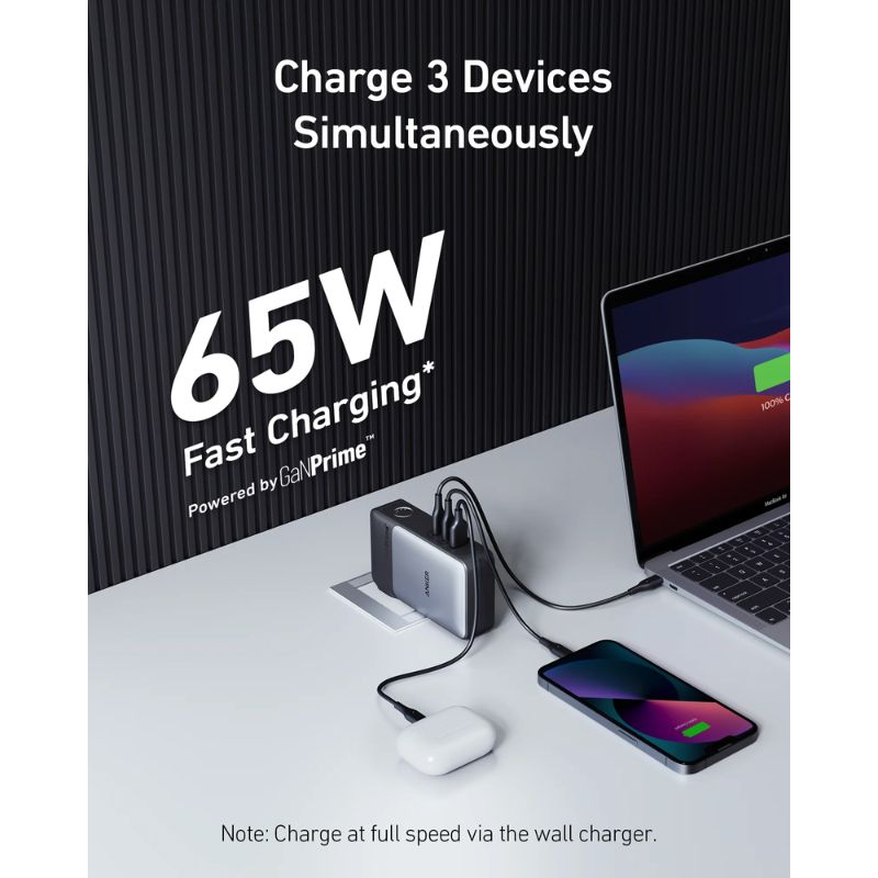 พาวเวอร์แบงค์ Anker 733 GaNPrime PowerCore 65W 10000mAh Power Bank