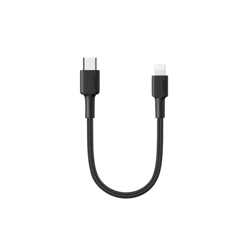 สายชาร์จ Aukey CB-CL12 Impulse USB C to Lightning Charging Cable 18cm 1