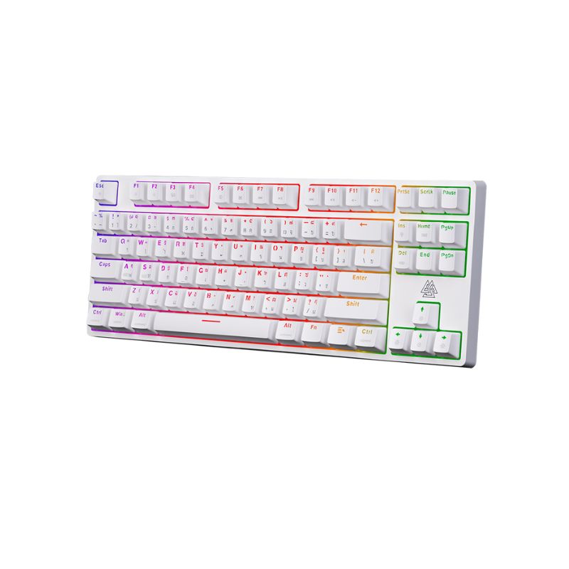 คีย์บอร์ด EGA TYPE CMK2 Mechanical Gaming Keyboard (EN/TH) White + Red Switch
