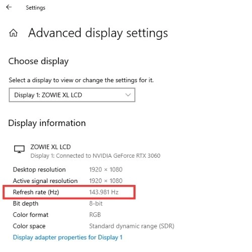 Advanced Display information