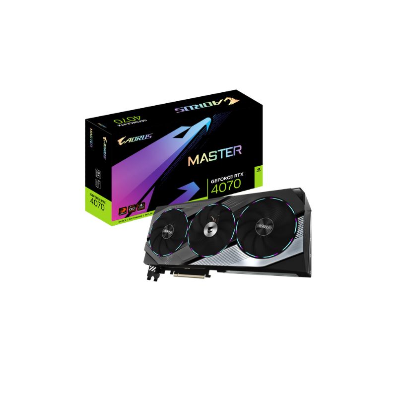 การ์ดจอ Gigabyte GeForce RTX 4070 AORUS MASTER 12GB GDDR6X 192 Bit VGA