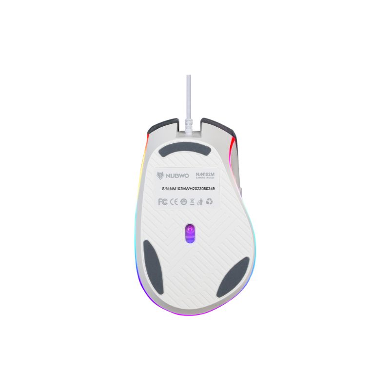 เมาส์ Nubwo NM-102M Gaming Mouse White