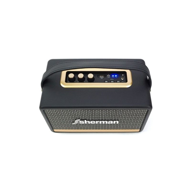 ลำโพง Sherman SB-22B2B+ Portable Speaker Black