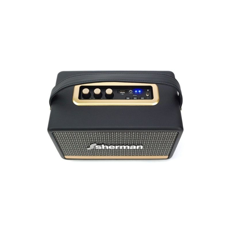 ลำโพง Sherman SB-22B2B+ Portable Speaker Black 4