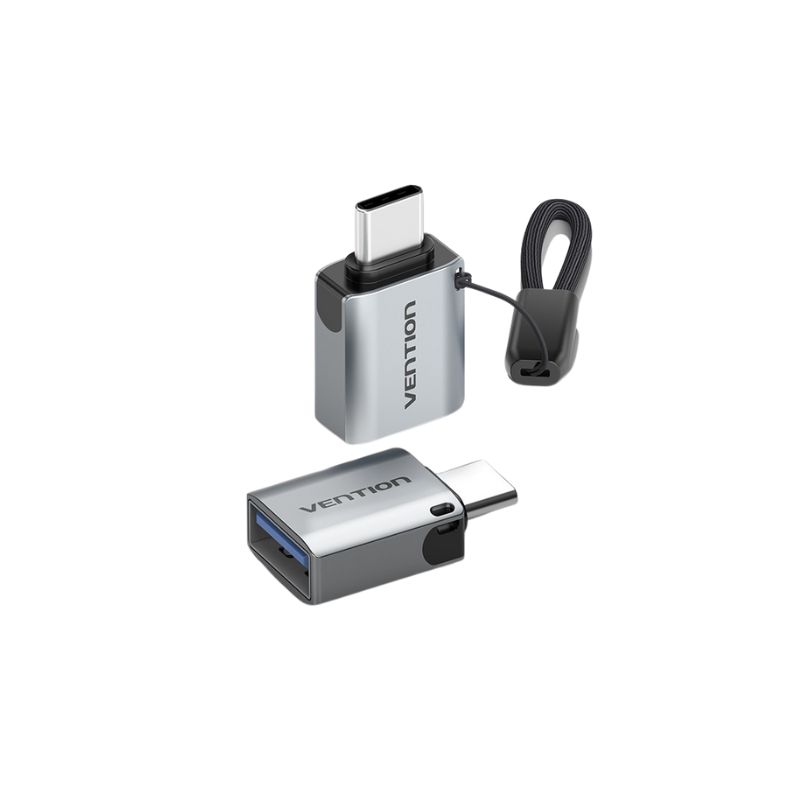 Vention CDQH0 USB C to Dual USB C Audio Adapter Grey