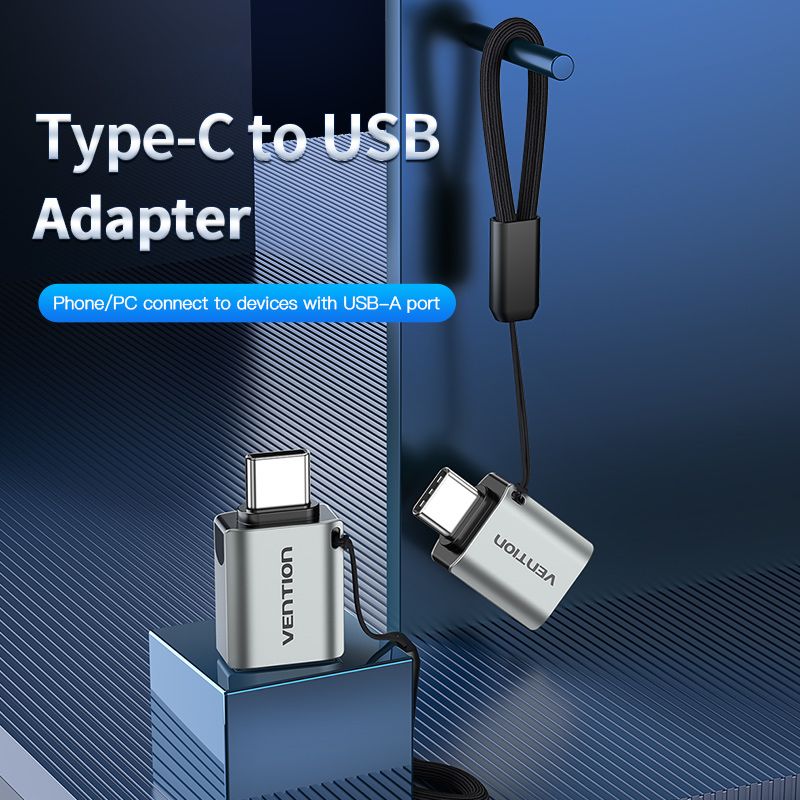 Vention CDQH0 USB C to Dual USB C Audio Adapter Grey