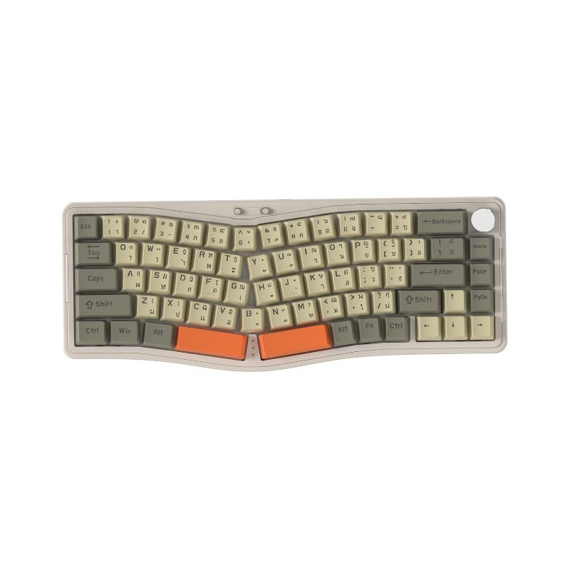 คีย์บอร์ด Ajazz AKS068 Pro Wireless Mechanical Keyboard (EN/TH) Earth Nature Ergonomic + Sea Salt Sw