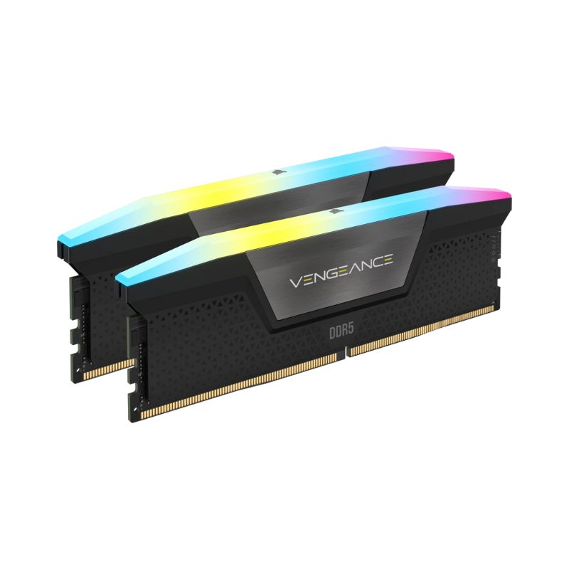แรม Corsair VENGEANCE RGB Black DDR5 32GB (16GBx2) 5600MHz CL40 Ram