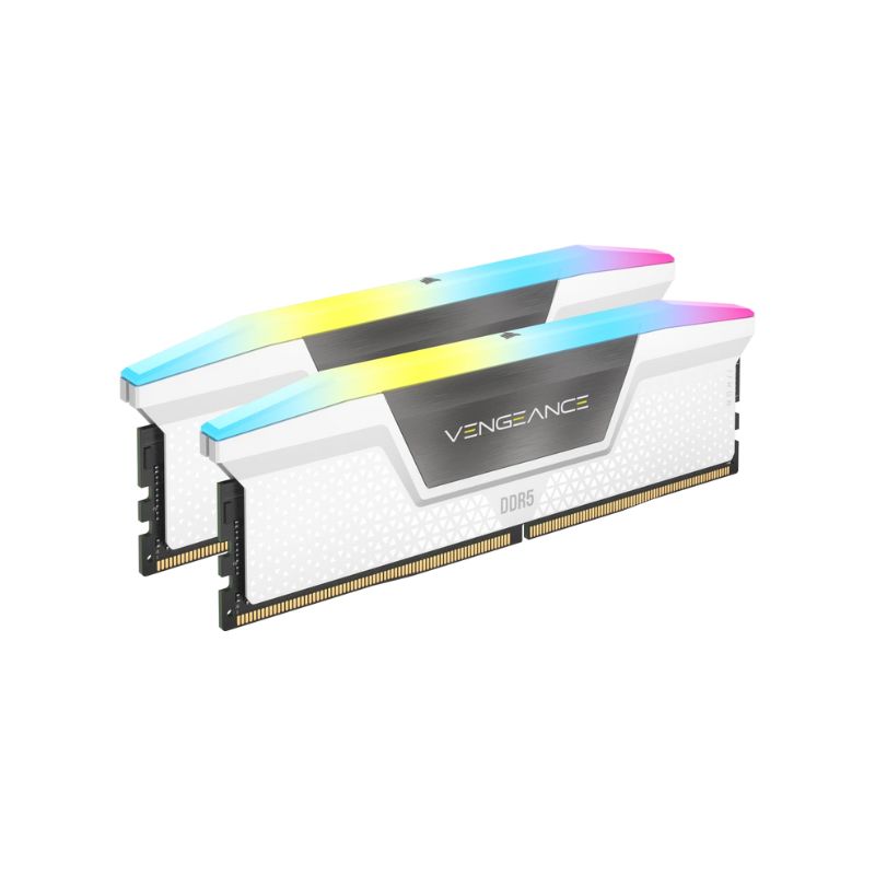 แรม Corsair VENGEANCE RGB White DDR5 32GB (16GBx2) 5600MHz CL36 Ram 2