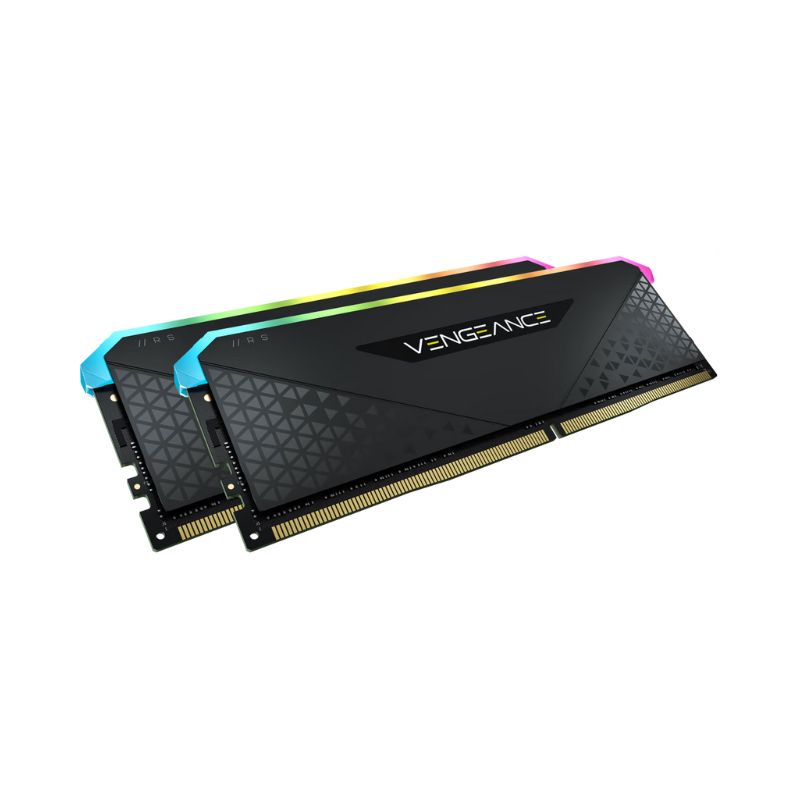 แรม Corsair VENGEANCE RGB RS Black DDR4 16GB (8GBx2) 3200MHz C18 Ram