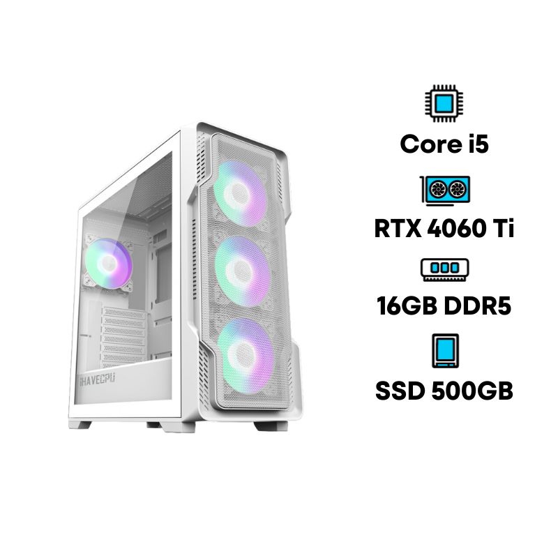 iHAVECPU x Mercular Intel Core i5-12400F RTX 4060 Ti Casual Play Set 11 Computer Set 1