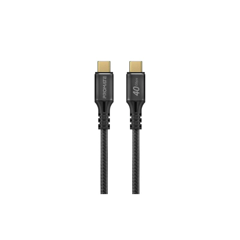 สายชาร์จ Promate PowerBolt240 240W USB C to USB C Charging Cable 1m Black 1