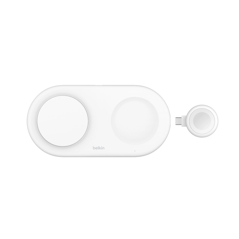 แท่นชาร์จไร้สาย Belkin 3in1 Magnetic Wireless Charging pad with Qi2 15W White