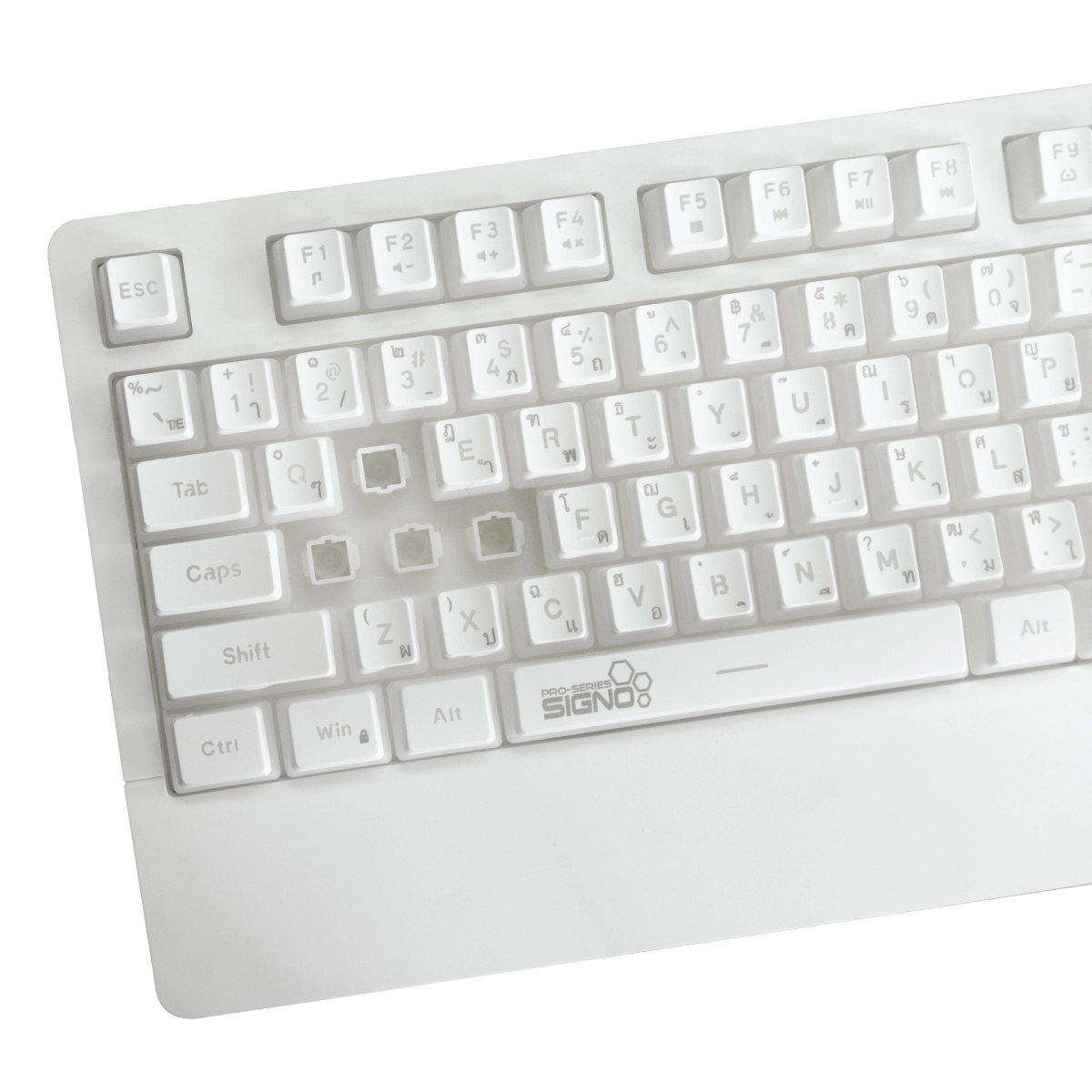 คีย์บอร์ด Signo KB-713 QUESTAR Gaming Keyboard (EN/TH) White