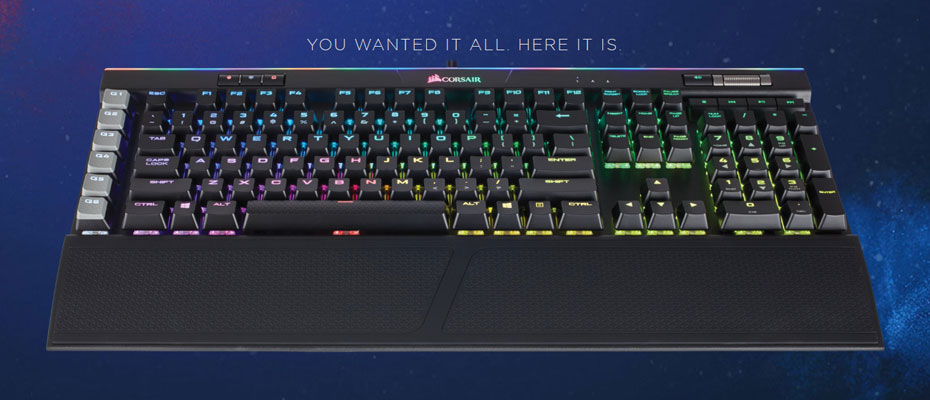 k95-01 คีย์บอร์ด Corsair K95 RGB Platinum Mechanical Keyboard Brown Switch (Thai) ราคา