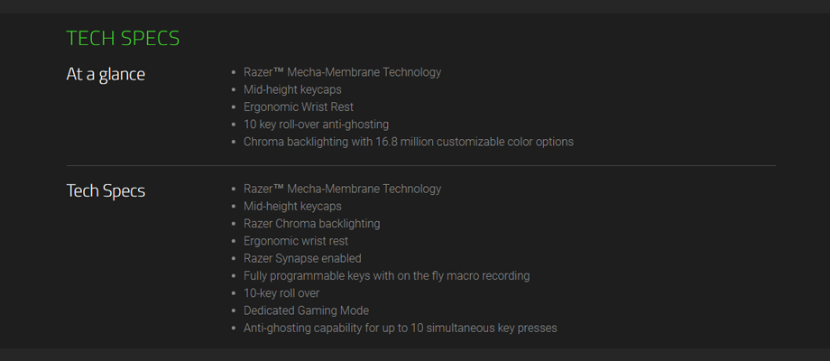 Razer Ortana Spec Razer Ornata รีวิว