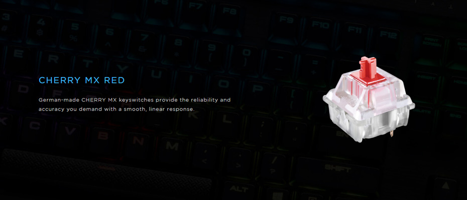 Red-Cherry-MX คีย์บอร์ด Corsair Red Cherry MX Switch ราคา