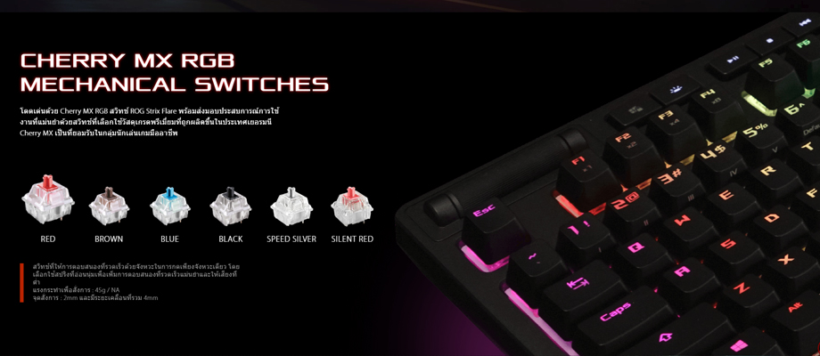 Asus Strix Flare keyboard red Asus Strix Flare keyboard red