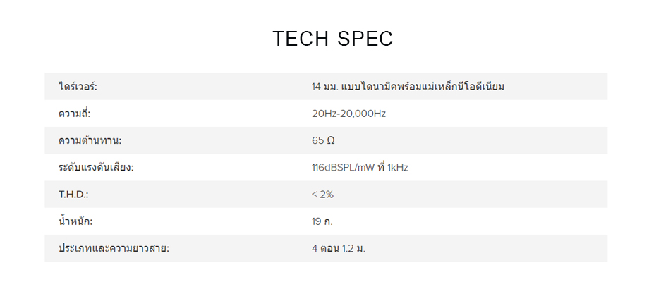 HyperX Cloud Earbuds spec HyperX Cloud Earbuds สเปค