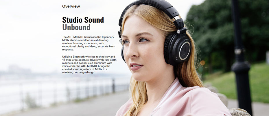 m50xbt-03 หูฟังไร้สาย Audio-Technica ATH-M50x BT Headphone ราคา