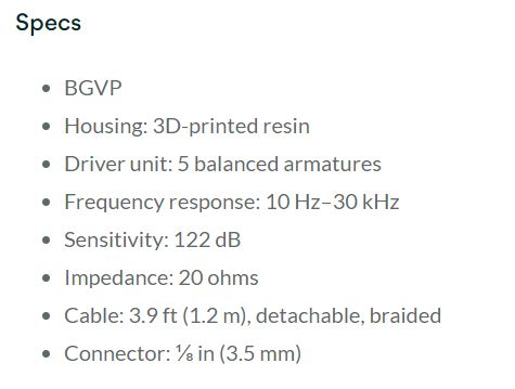 BGVP DM6-4 BGVP DM6 สเป็ค