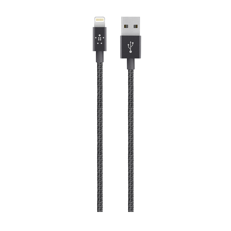 สายชาร์จ Lightning to USB A Metallic Belkin ยาว 1.2 เมตร สายชาร์จ Lightning to USB A Metallic Belkin ยาว 1.2 เมตร