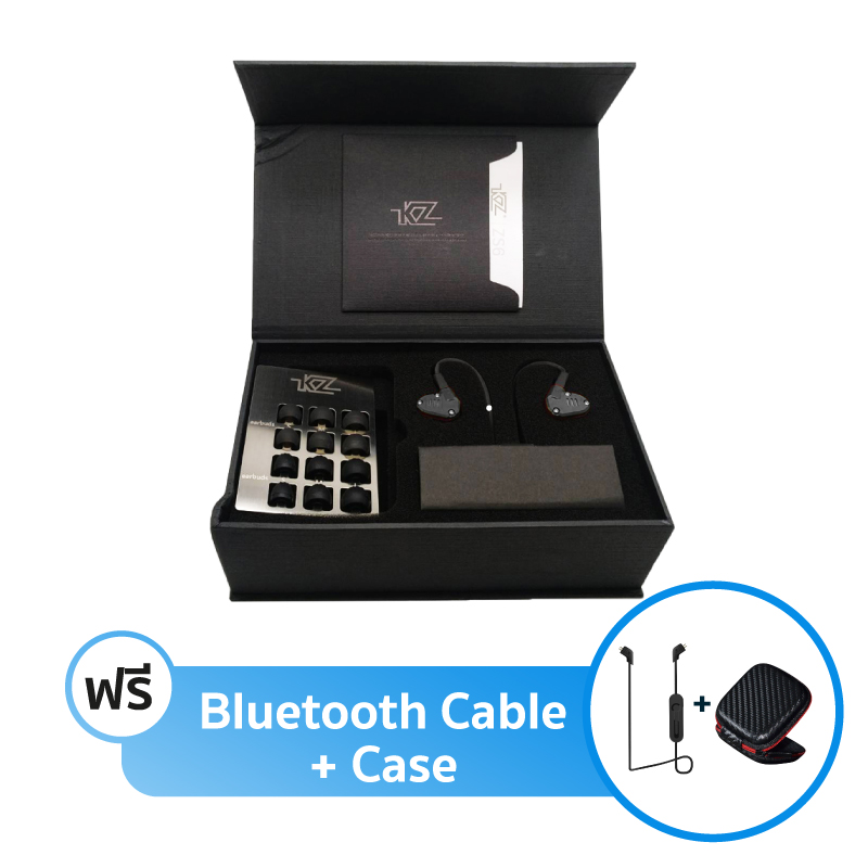 ชุดหูฟัง KZ ZS6 Fullbox + สาย Bluetooth + เคส ชุดหูฟัง KZ ZS6 Fullbox + สาย Bluetooth + เคส