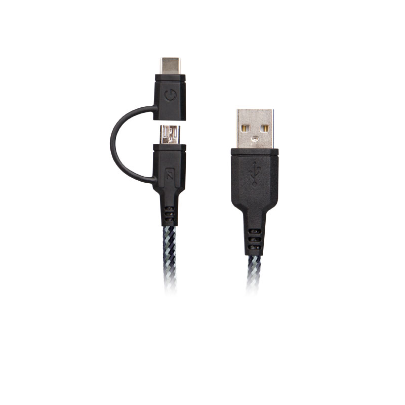 สายชาร์จ Energea Nylotough 2-In-1 USB-C+MICRO USB สายชาร์จ Energea Nylotough 2-In-1 USB-C+MICRO USB