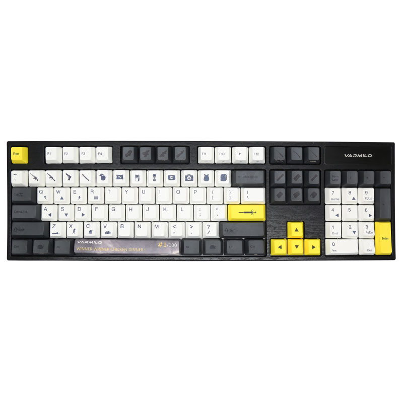 คีย์บอร์ด Varmilo Chicken Dinner Mechanical Keyboards Silent Red Switch คีย์บอร์ด Varmilo Chicken Dinner Mechanical Keyboards Silent Red Switch