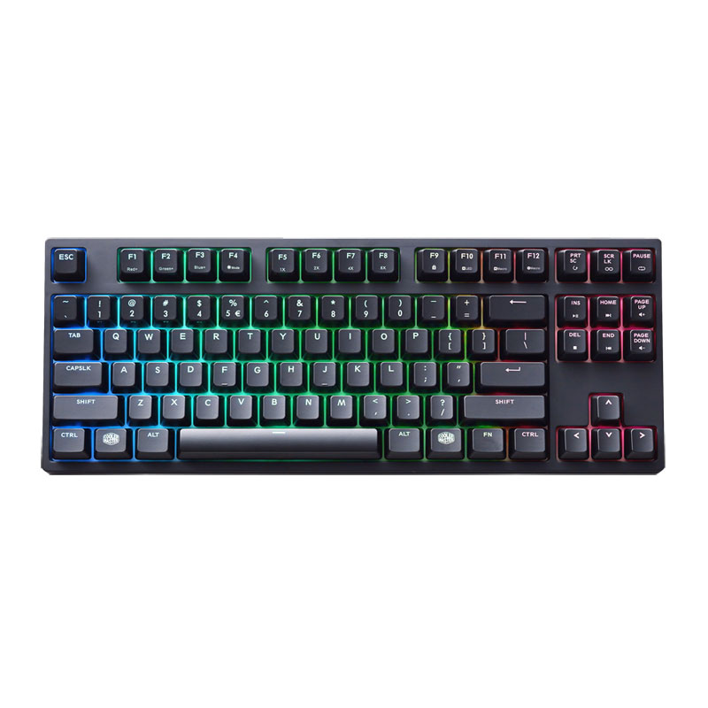 คีย์บอร์ด Cooler Master Masterkeys Pro S RGB Mechanical Keyboard Cherry MX Red คีย์บอร์ด Cooler Master Masterkeys Pro S RGB Mechanical Keyboard Cherry MX Red