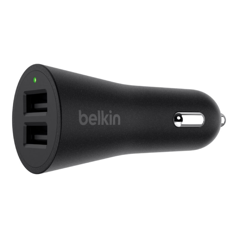 หัวชาร์จในรถยนต์ Belkin Dual USB Port In-Car Auto-Charger 2 ช่อง หัวชาร์จในรถยนต์ Belkin Dual USB Port In-Car Auto-Charger 2 ช่อง