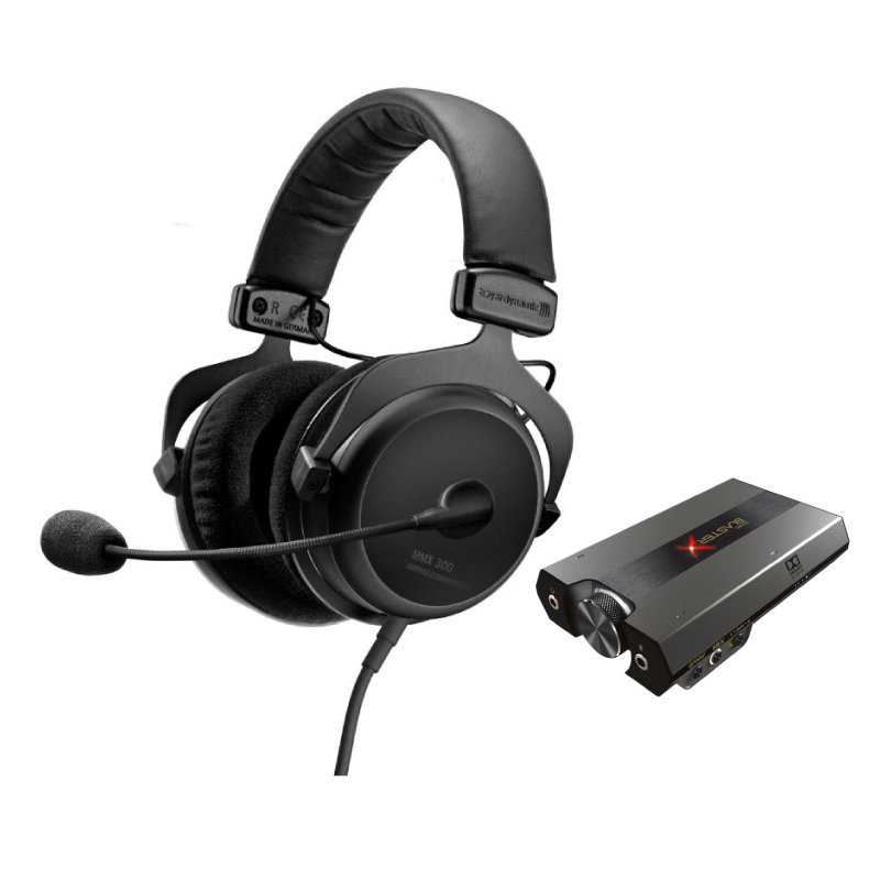 ชุดหูฟังเล่นเกม Beyerdynamic MMX300 + Creative G6 ชุดหูฟังเล่นเกม Beyerdynamic MMX300 + Creative G6