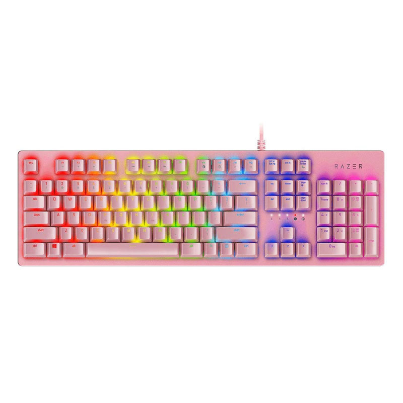 คีย์บอร์ด Razer Huntsman Quartz Pink Keyboard คีย์บอร์ด Razer Huntsman Quartz Pink Keyboard
