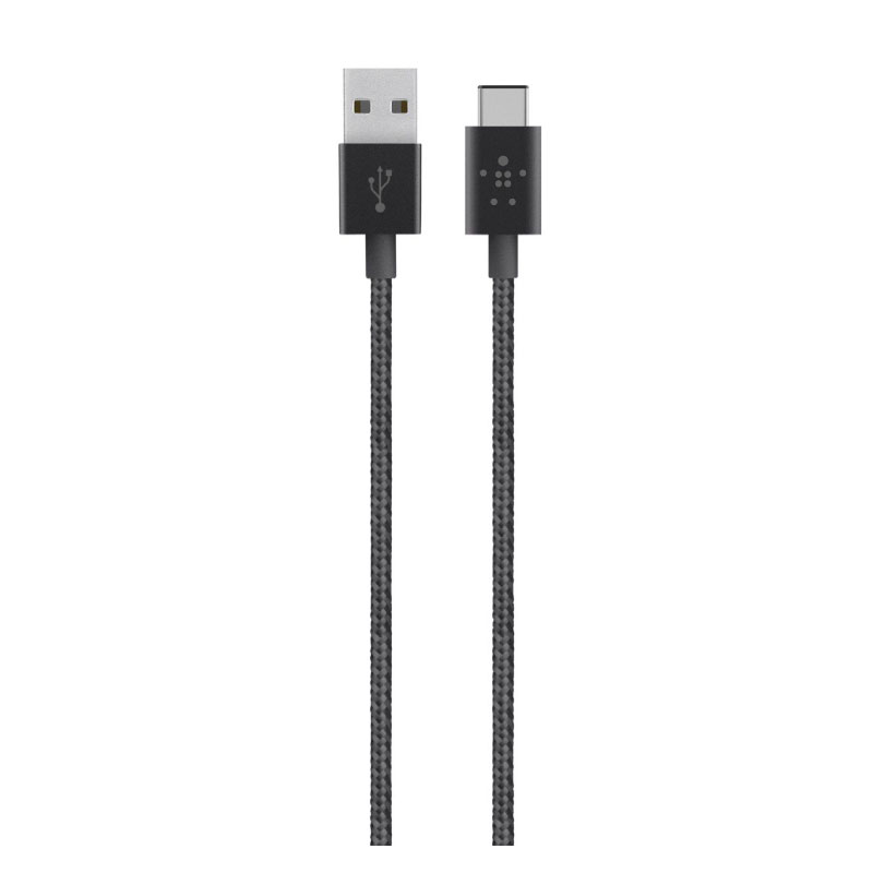 สายแปลง Belkin Metallic Aluminum Extruded Shell Premium 2.0 USB-A to USB-C 2.0 Sync and Charger Braided Cable สายแปลง Belkin Metallic Aluminum Extruded Shell Premium 2.0 USB-A to USB-C 2.0 Sync and Charger Braided Cable